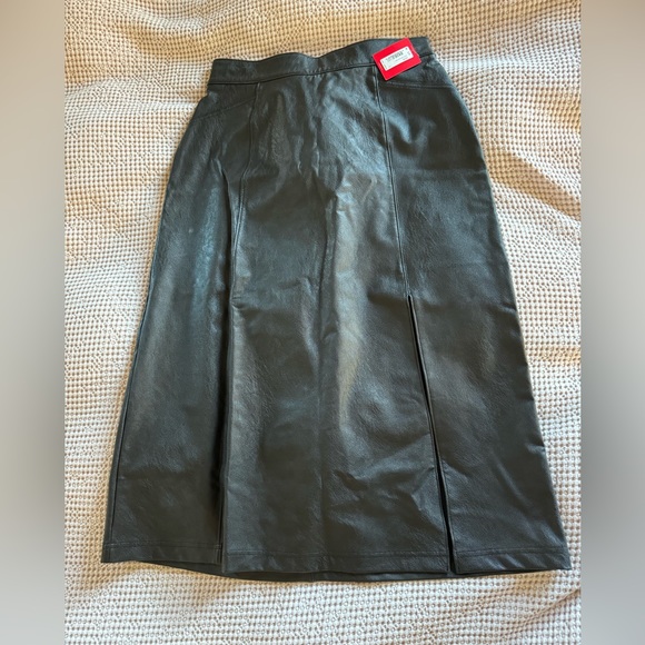 Midi skirt leather like - Picture 1 of 3